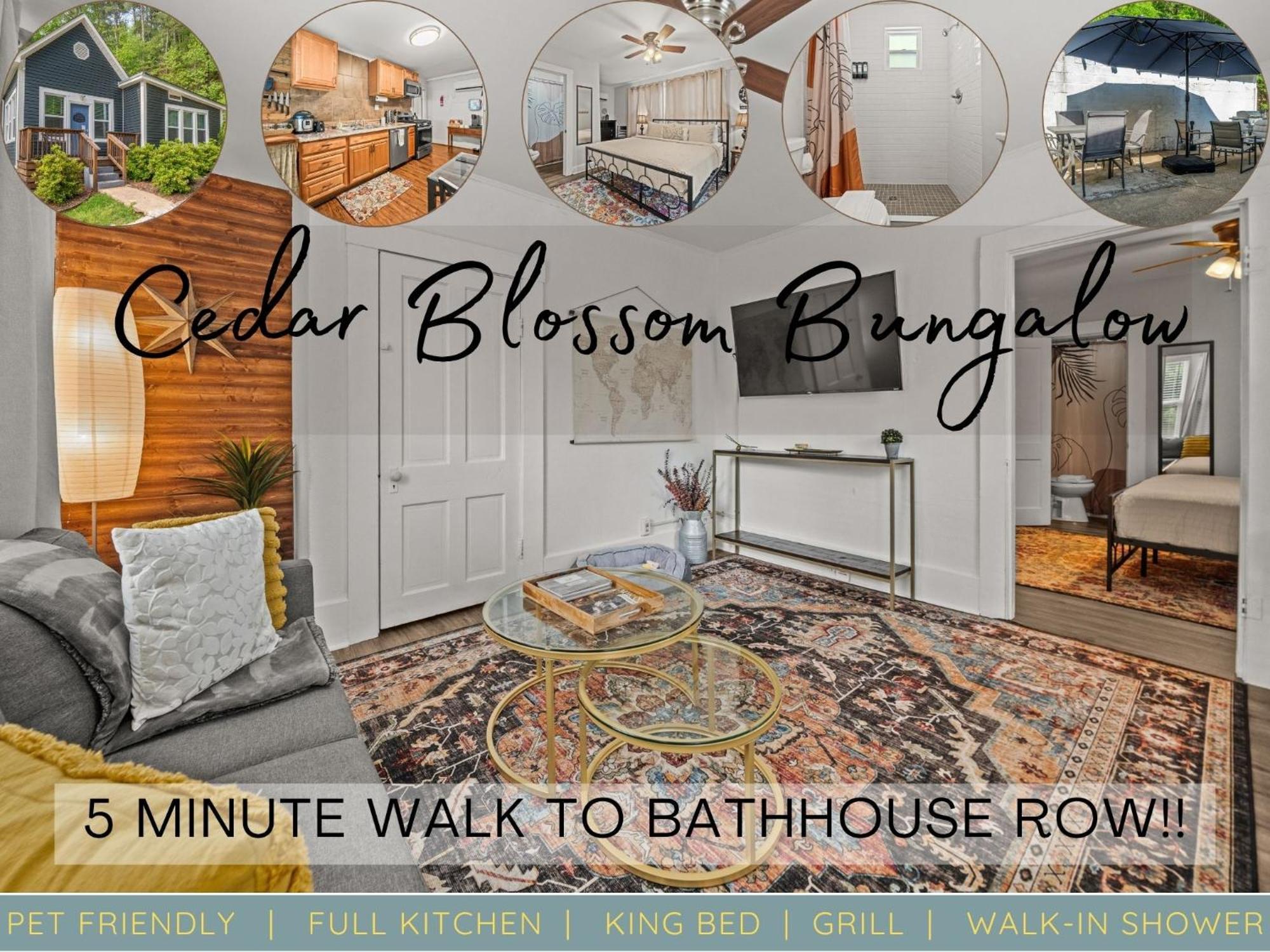 Cedar Blossom Bungalow Is A Cozy Getaway With A 5 Minute Walk To Downtown! Хот Спрингс Екстериор снимка